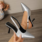 Damen Slingback-Pumps mit elegantem spitzen Design und modischem Absatz R&B