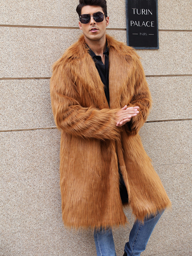 Herren Elegante und gemütliche Felljacke R&B