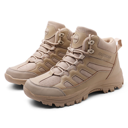 Damen Stabile und wetterfeste Wanderschuhe mit hohem Schaft R&B