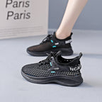 Damen Sneakers mit atmungsaktiver Netzstruktur und dämpfender Sohle R&B
