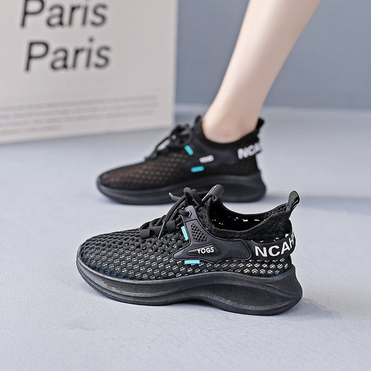 Damen Sneakers mit atmungsaktiver Netzstruktur und dämpfender Sohle R&B