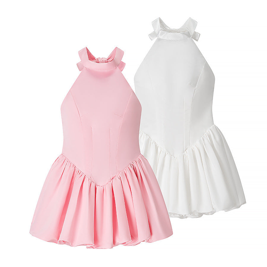 Damen Ballettkleid mit offenem Rücken und schwingendem Rock R&B