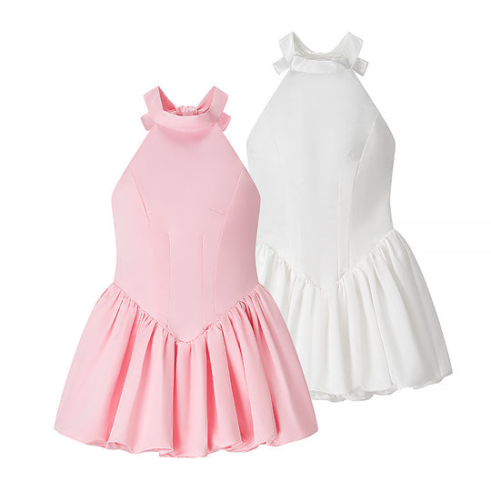 Damen Ballettkleid mit offenem Rücken und schwingendem Rock R&B