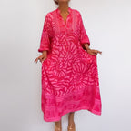 Damen Tunika-Kleid mit Einzigartigem Grafikdruck und Weiten Ärmeln R&B