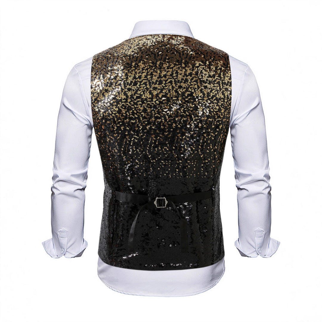 Herren Weste mit Schimmernden Pailletten & Auffälligem Look | R&B