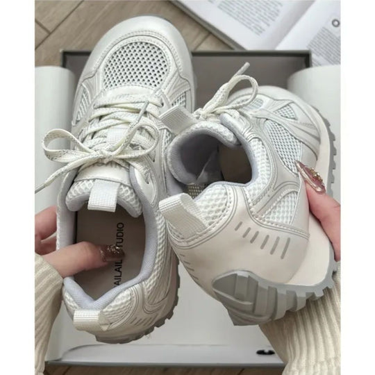 Damen Atmungsaktive Freizeitsneakers mit rutschfester Sohle und elegantem Design R&B