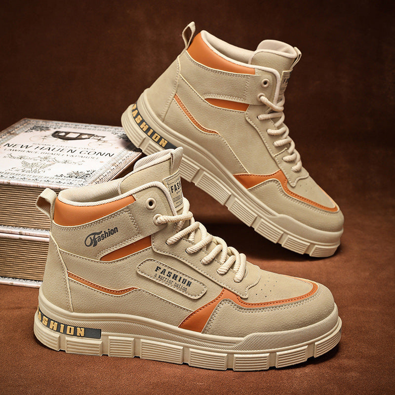 Damen Modische High-Top Sneakers mit dämpfendem Sohlenprofil und strapazierfähigem Obermaterial
