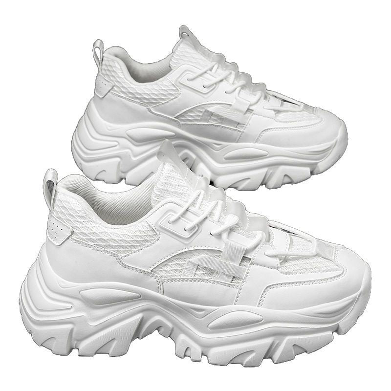 Damen Sportliche Sneaker mit rutschfester Sohle und atmungsaktiven Netz-Einsätzen EB