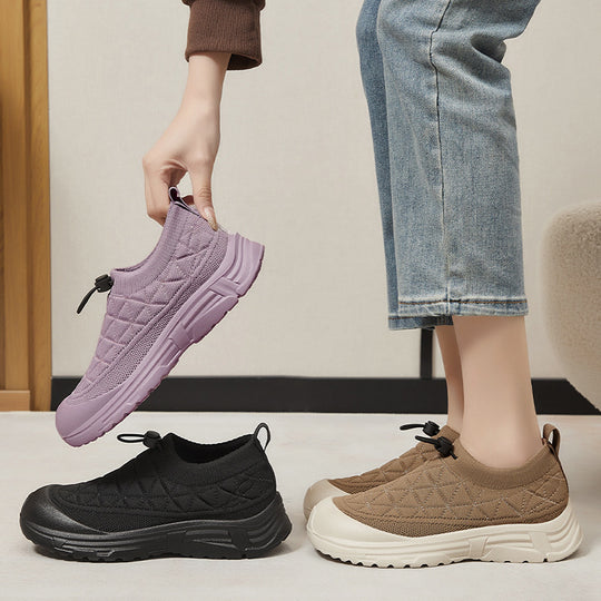 Damen Bequeme Sport-Sneaker mit elastischer Passform und dämpfender Sohle R&B