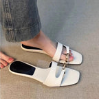 Damen elegante Sling-Sandalen mit modischem Riemen und komfortablem Fußbett R&B