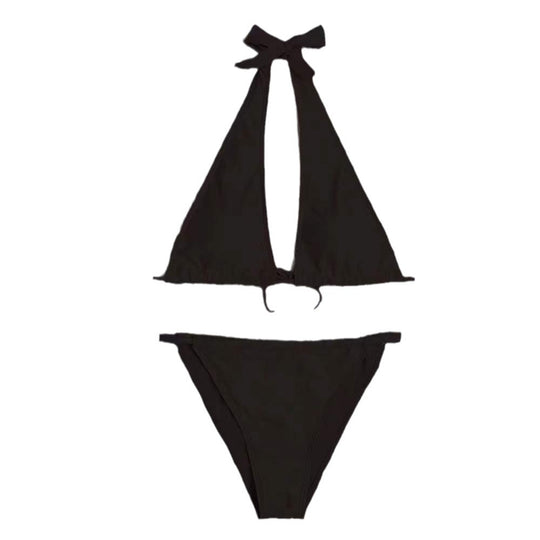 Damen Bandeau-Bikini mit raffinierten Schnittdetails und elegantem Wickeldesign R&B