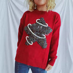 Damen Strickpullover mit kreativem Motiv und lässigem Schnitt R&B