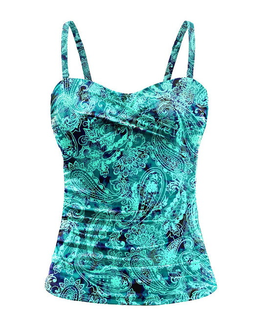 Damen Tankini mit raffiniertem Wickeldesign R&B