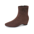 Damen modische Ankle-Stiefel mit elegantem Blockabsatz R&B