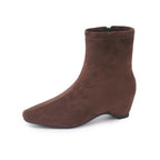 Damen modische Ankle-Stiefel mit elegantem Blockabsatz R&B