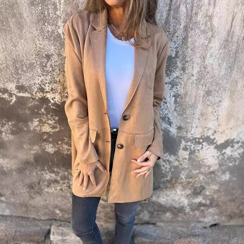 Damen Elegante und bequeme Suede-Blazer R&B