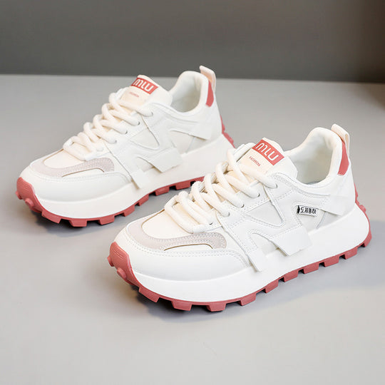Damen modische Plateausneakers mit robustem Sohlenprofil R&B