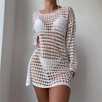 Damen Häkel-Strandkleid R&B 1779788163