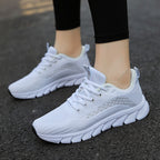 Damen Lauf-Sneaker mit atmungsaktivem Mesh-Obermaterial und rutschfester Sohle