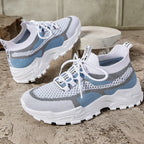 Damen Atmungsaktive Fitness-Sneaker mit flexiblem Netz-Obermaterial