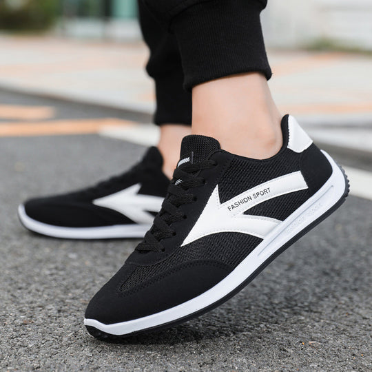 Damen Sportliche Sneakers mit atmungsaktiven Mesh-Einsätzen und dämpfender Sohle R&B