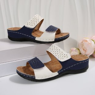 Damen Komfortable und modische Clogs mit verstellbaren Riemen und dekorativen Akzenten R&B