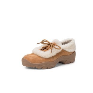 Damen Komfortable Clogs mit flauschigem Innenfutter und praktischem Schnürsystem R&B