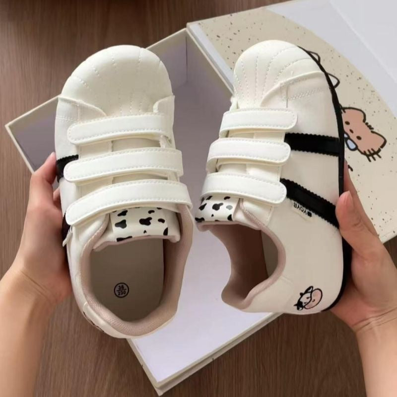 Damen Kindersportschuhe mit verstellbaren Klettverschlüssen und verspieltem Design R&B