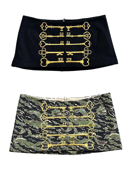Damen Minirock mit einzigartigem Schlüssel-Design R&B