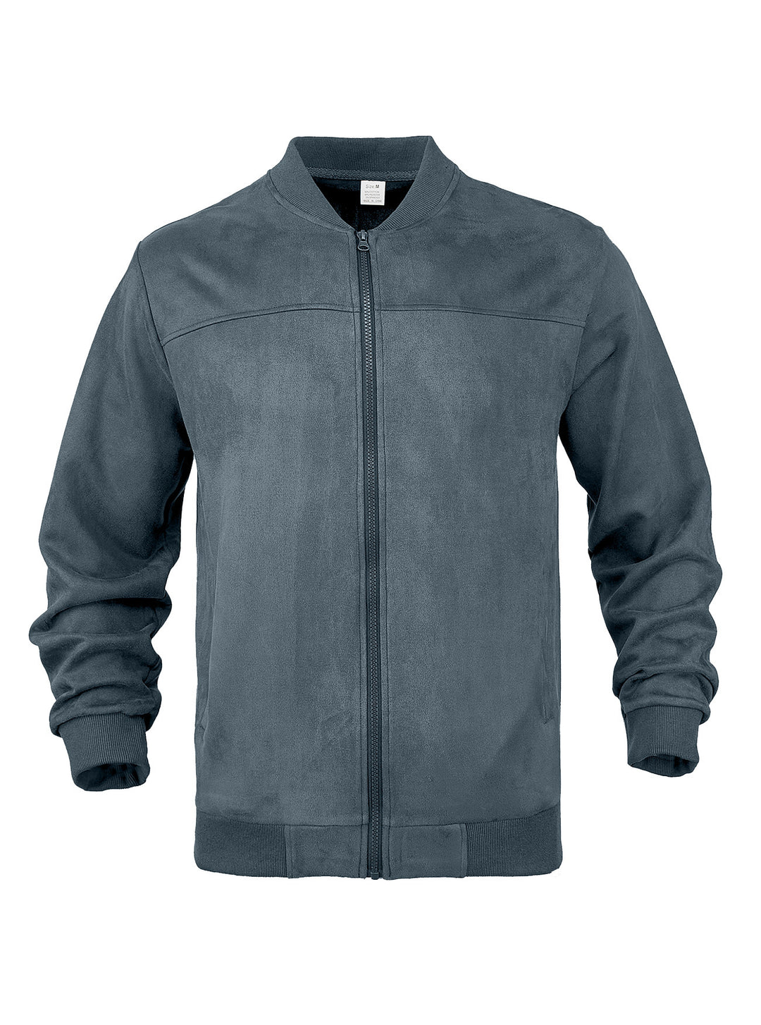 Herren nan Wildleder-Blousonjacke im Bomberstil mit elastischen Rippbündchen R&B