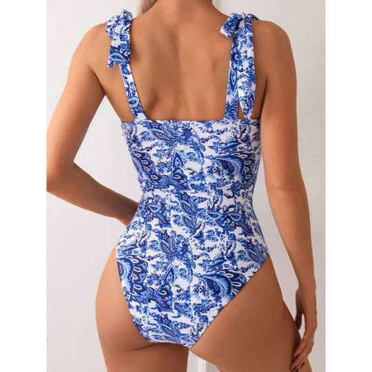 Damen Badeanzug mit verstellbaren Schleifen R&B