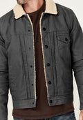 Herren Fleecegefütterte Denimjacke R&B