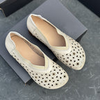 Damen Fashion-Ballerinas mit luftiger Lochmusterung
