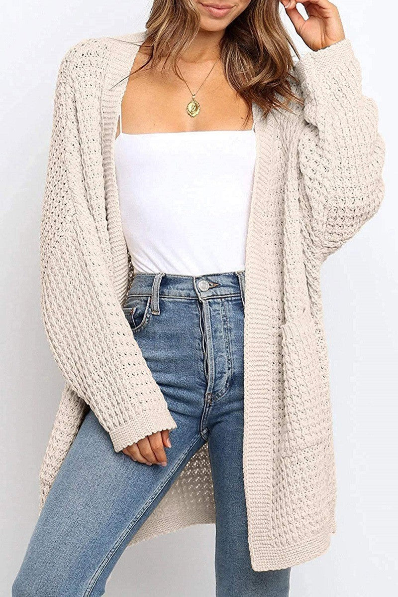 Damen lässiger Strickcardigan R&B