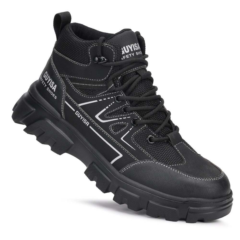 Herren Sicherheitswanderschuhe mit rutschfester Sohle und verstärktem Knöchel R&B