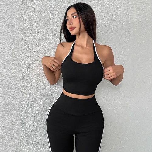 Damen Sportliches Zweiteiliges Set aus atmungsaktiven Materialien und figurbetontem Schnitt R&B