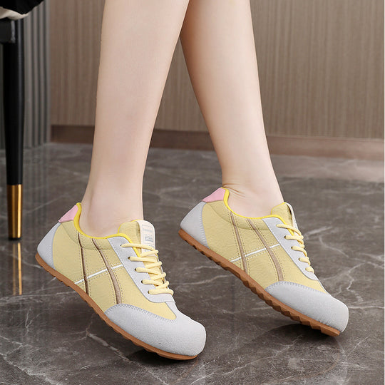 Damen sportliche Freizeitschuhe mit atmungsaktiver Obermaterialstruktur und rutschfester Laufsohle R&B
