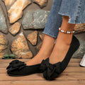 Damen Ballerinas mit stilvollem Schleifenakzent und elastischer Sohle R&B