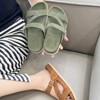 Damen Komfortable Clogs mit modischen Riemen