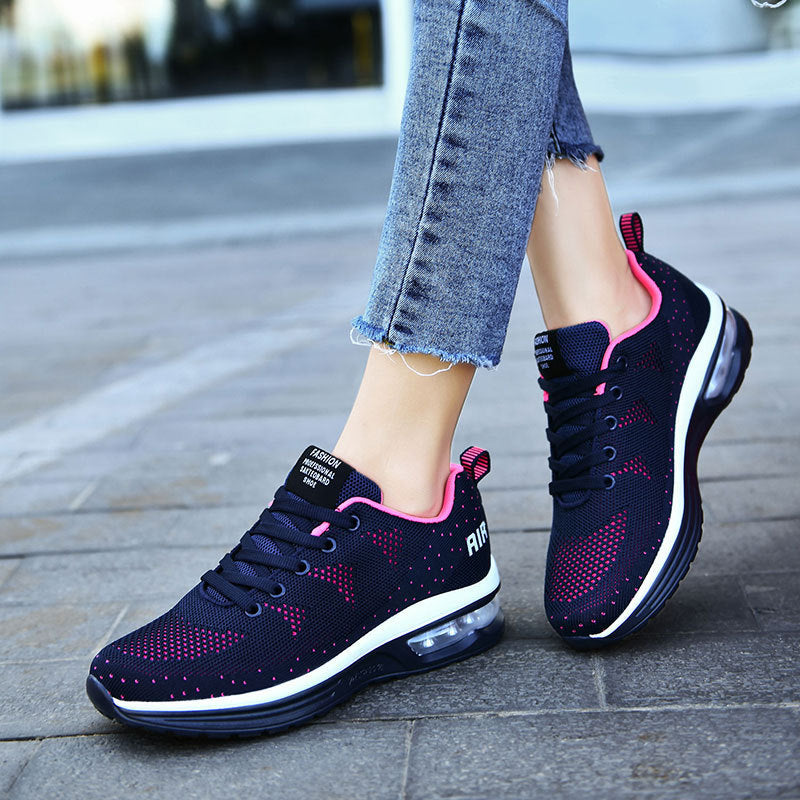 Damen Luftige Freizeitsneaker mit atmungsaktivem Mesh-Obermaterial und dämpfender Sohle R&B