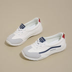 Damen sportliche Sneakers mit atmungsaktivem Obermaterial und flexiblem Sohlenprofil R&B