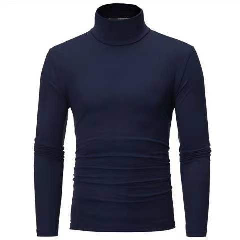 Herren Rollkragenpullover aus elastischem Material mit eng anliegendem Schnitt