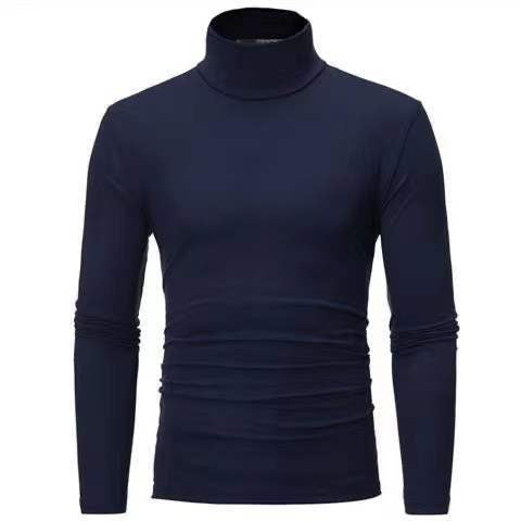Herren Rollkragenpullover aus elastischem Material mit eng anliegendem Schnitt R&B