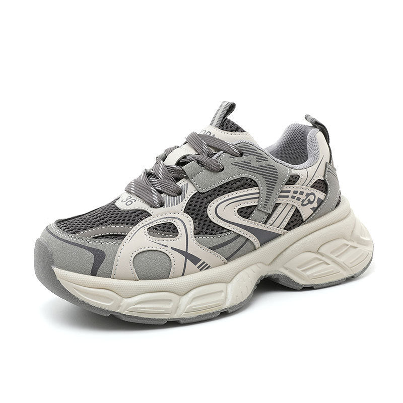 Damen sportliche Lauf Sneakers mit atmungsaktiver Mesh-Oberfläche und dämpfender Sohle R&B