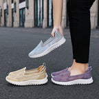 Damen Slip-On Sneakers mit eleganter Spitze und dämpfender Sohle R&B