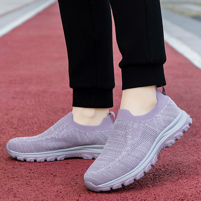 Damen Freizeit-Sneaker mit atmungsaktivem Mesh-Obermaterial und flexiblem Sohlenkomfort R&B