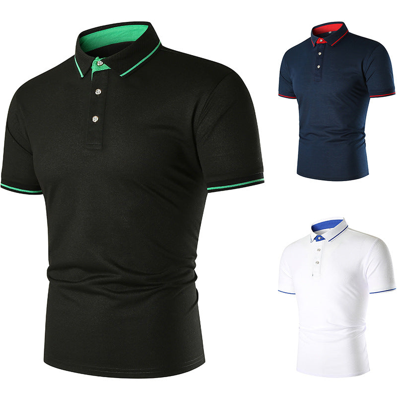 Herren Poloshirt mit kontrastierendem Kragen und atmungsaktiven Eigenschaften