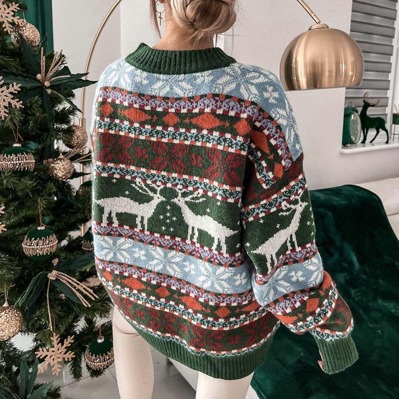 R&B | Weihnachtspullover Mit Festlichem Motiv