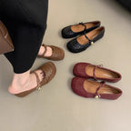 Damen Ballerinas mit modischem geflochtenem Design und eleganter Schleifen-Applikation R&B