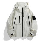 Damen Technische Outdoor-Jacke mit Verstellbarem Kapuzensystem und Multifunktionalen Taschen R&B
